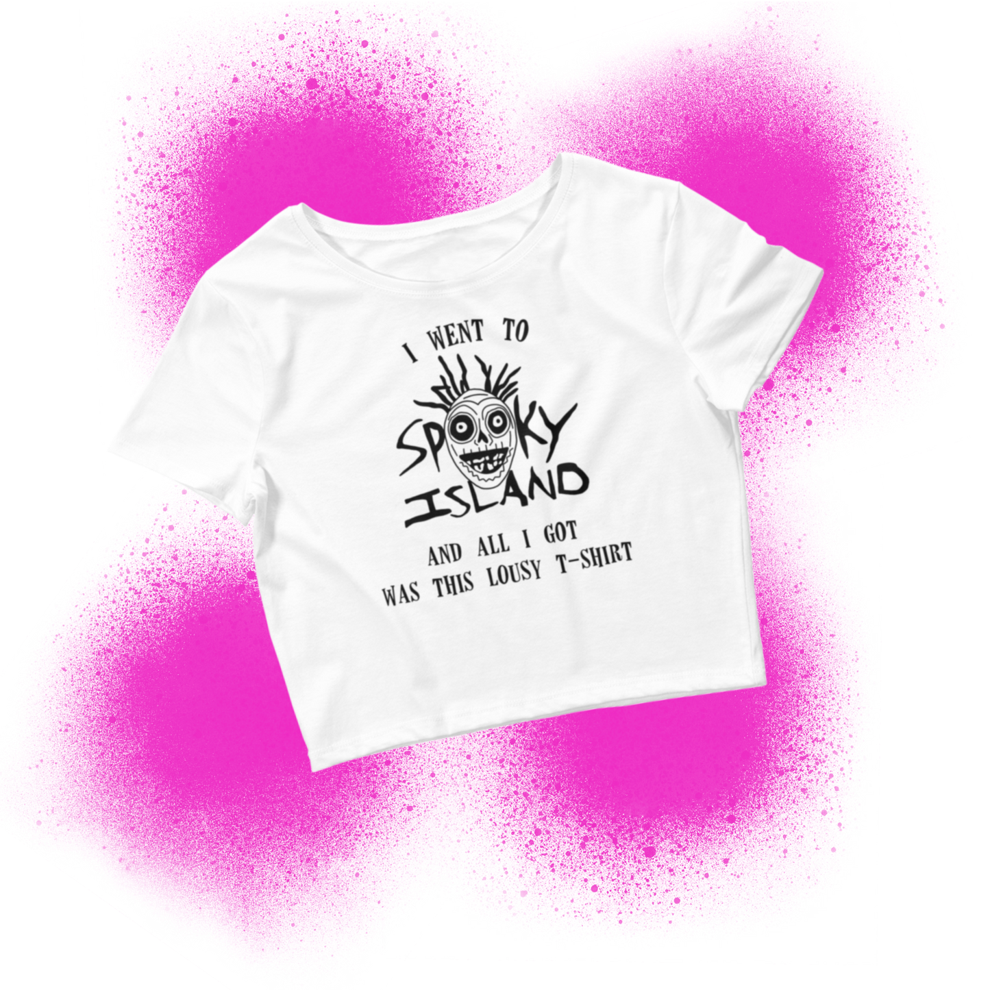 Spooky Island Cropped Tees