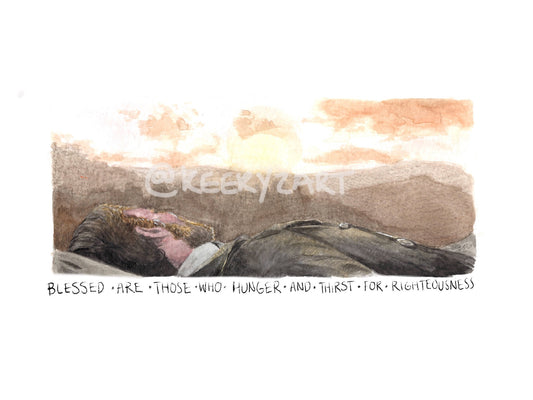 Blessed Are Those Watercolour Print