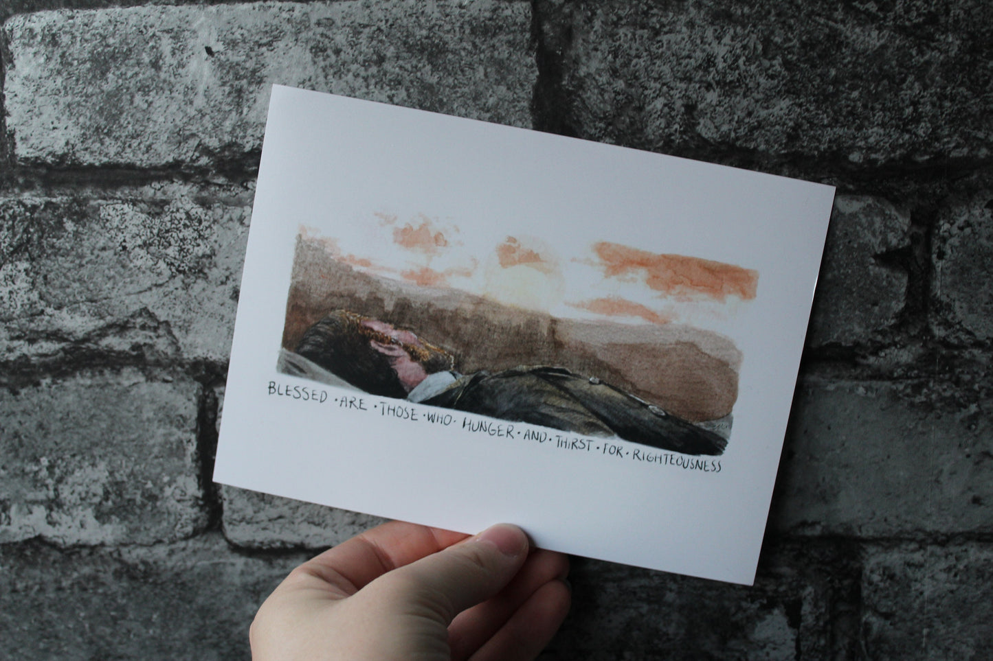 Blessed Are Those Watercolour Print