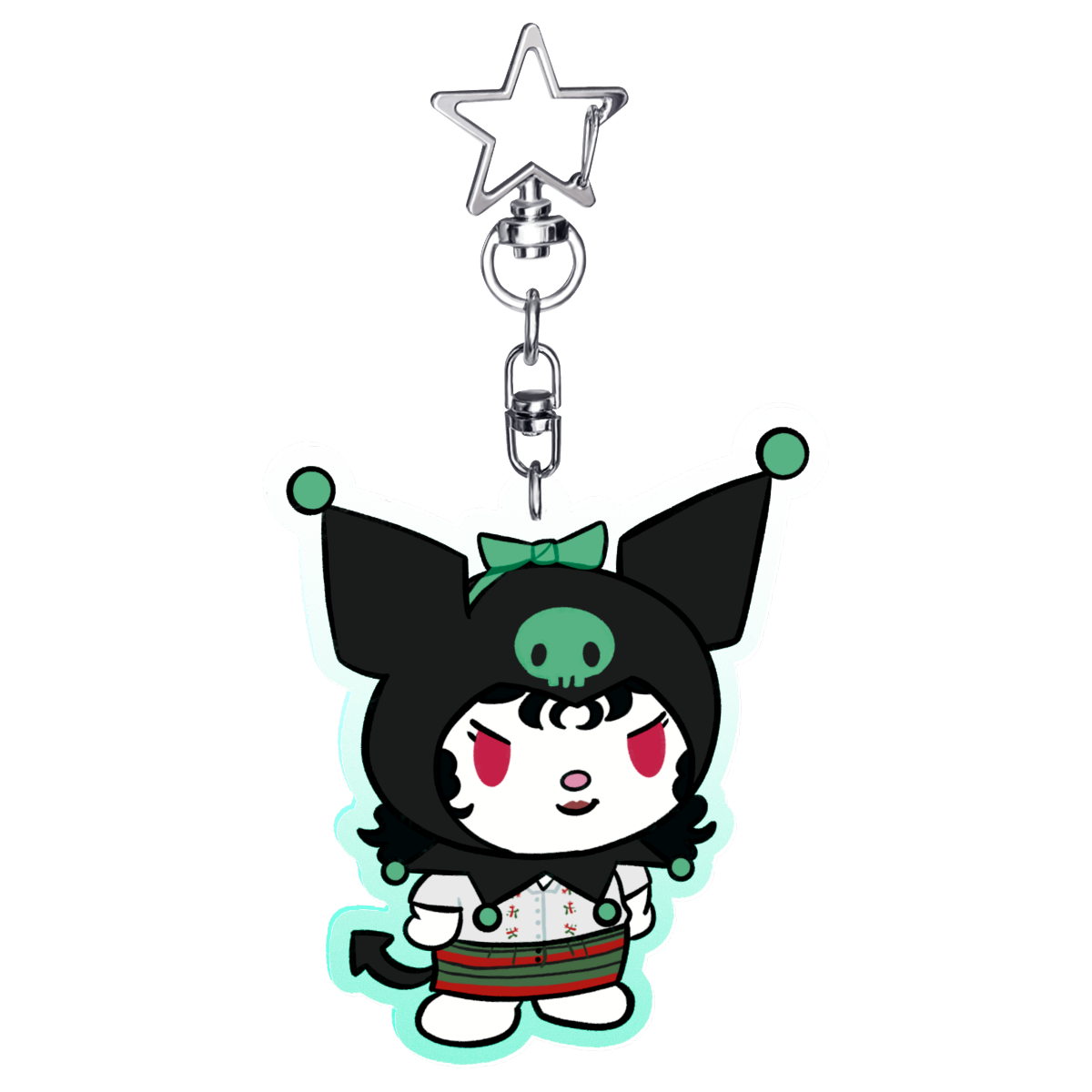 KuromiClaud Acrylic Keychain